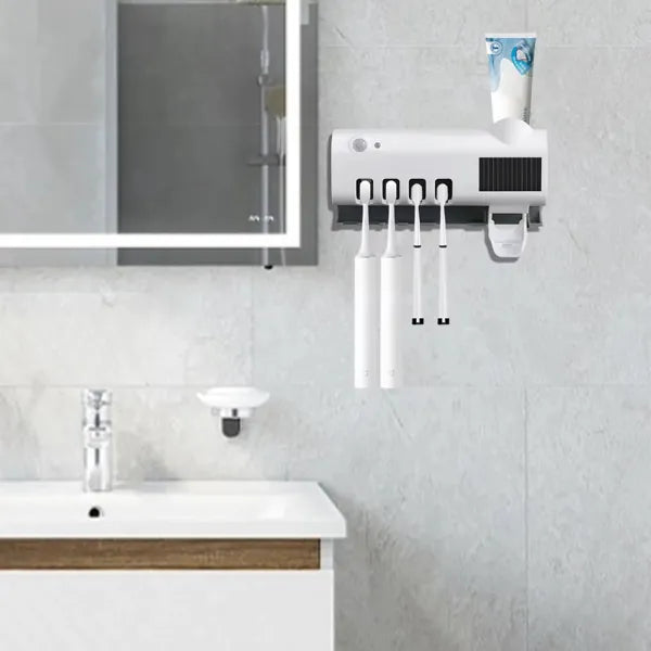 🦷 Stérilisateur intelligent et distributeur de dentifrice – Protection totale et hygiène garantie